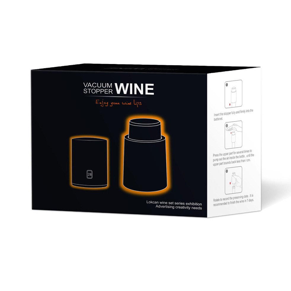 Vino tinto blanco vacío sellado fresco-mantenimiento de succión vino tinto vino vacío prensa vino tapón botella boca enchufe dos paquete