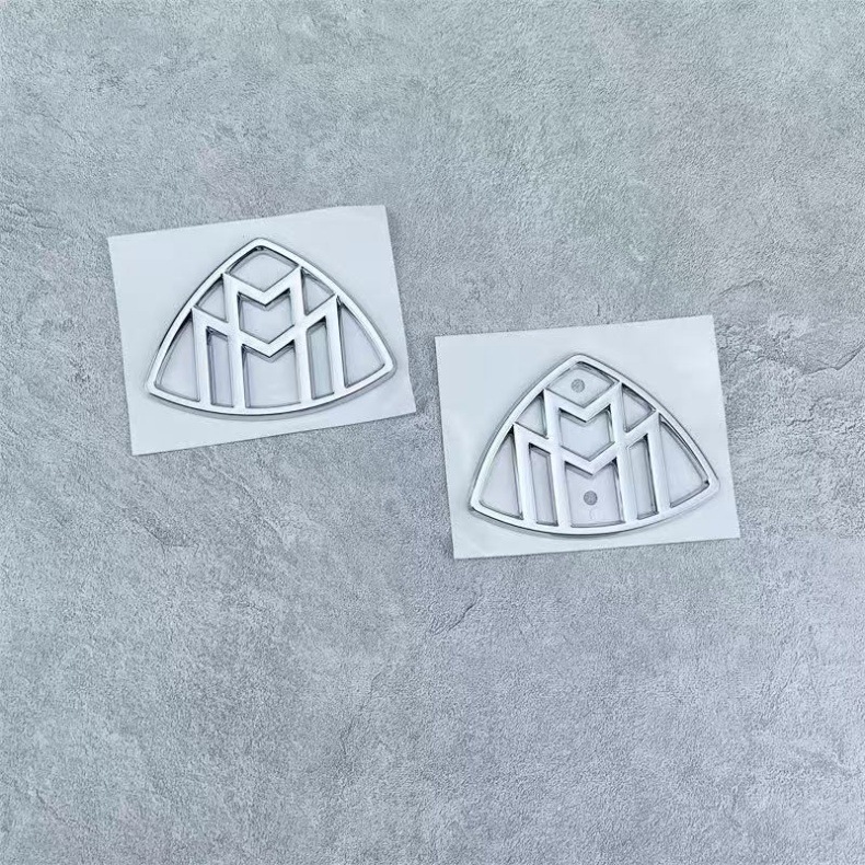 Suitable for Mercedes-Benz New Maybach Car Logo S-Class Tail Logo Gls480 Rear Logo C-Pillar Side Logo V260 Modified Black Logo