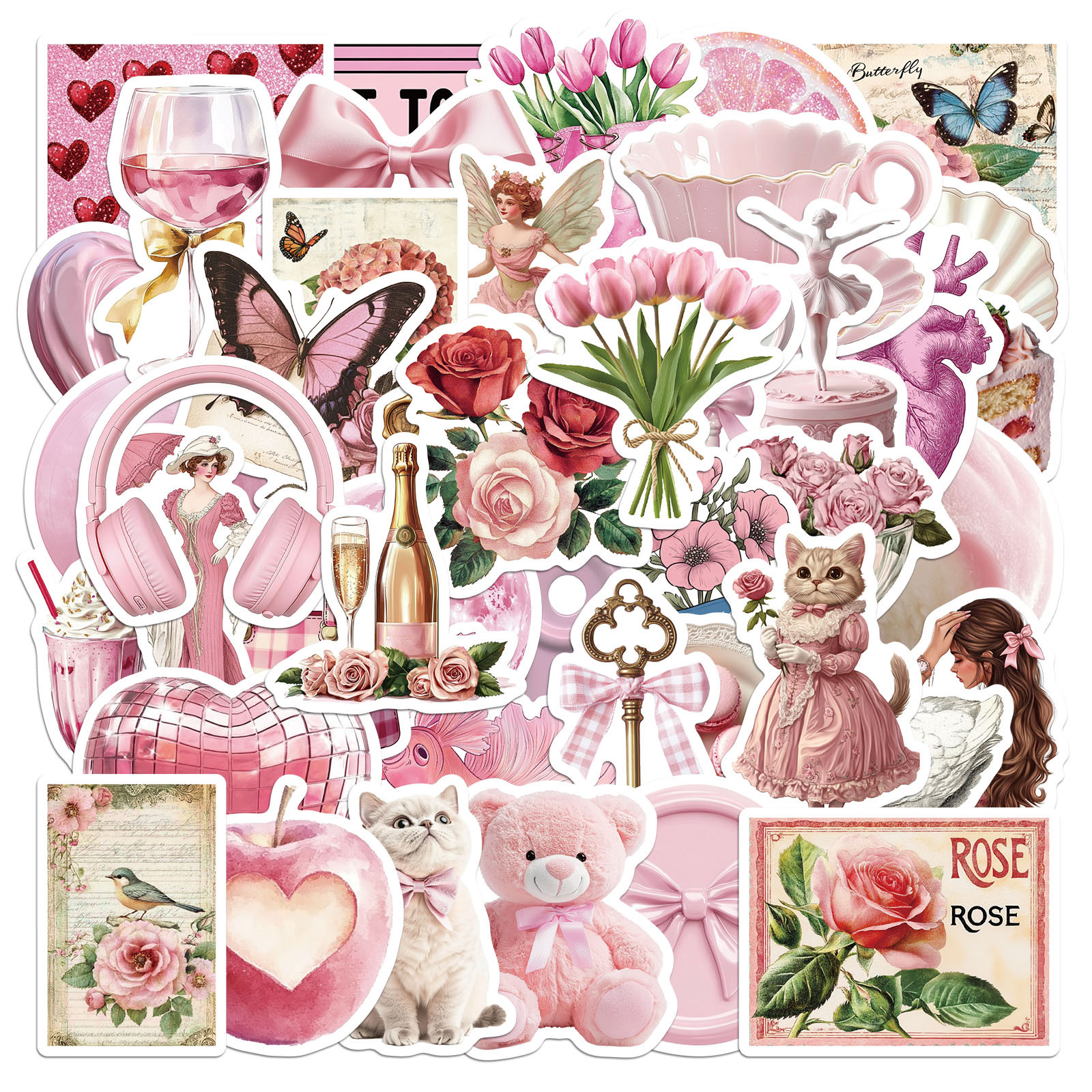 50-373 avanzada simple lindo graffiti pegatinas teléfono móvil casco de dibujos animados ipad diario pegatinas decorativas a prueba de agua