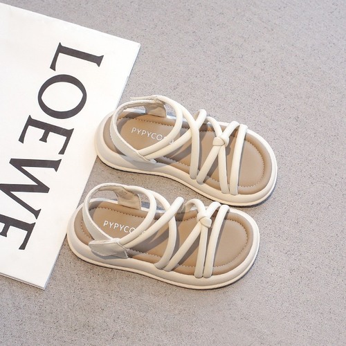 Best-selling children's sandals 2025 summer girls ultra-soft bottom princess shoes for big children anti-slip beach shoes for girls