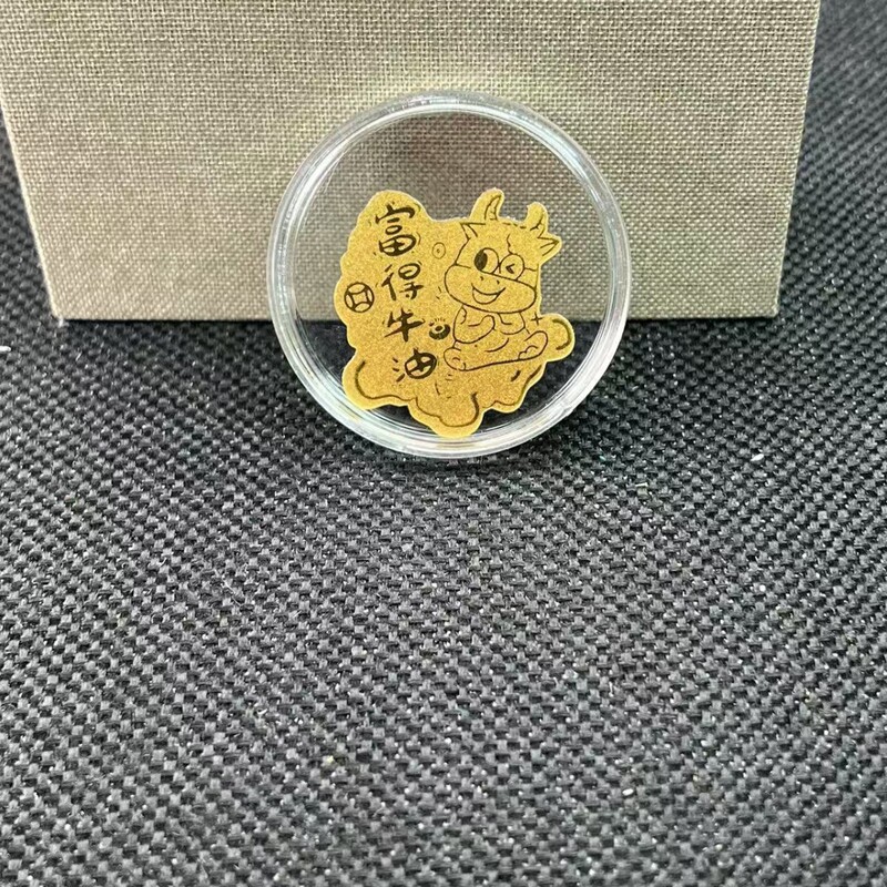 含金足金2mg十二生肖手机贴创意挂饰爆款卡通批发手机贴扣lbubukt|undefined