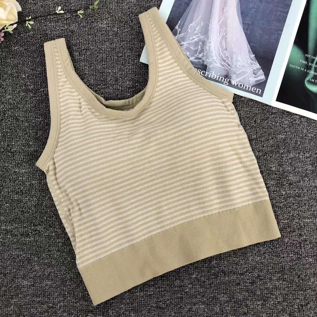 Nuevo chaleco sin costuras de alta elasticidad de alta calidad de dama sin anillo de acero bra de yoga ropa interior deportiva mujer al por mayor