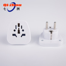 厂家供应德法式脚-多用孔转换器 小巧便携德标转换插头