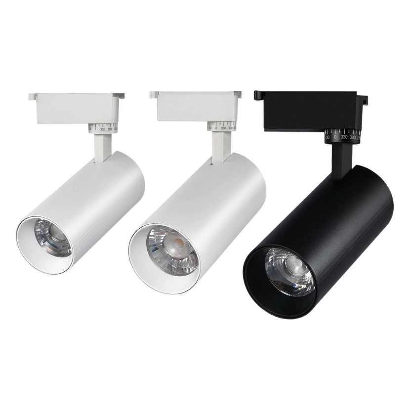 Яркий свет с подсветкой коммерческого рельсового прожектор 30W40W50W Прямая трансляция комната антибликовое освещение магазина одежды