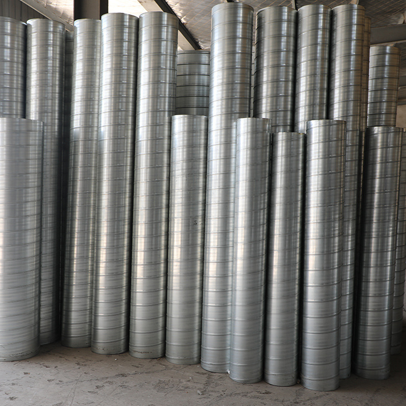 Customized Spiral Galvanized Iron Sheet Duct Chimney Factory Dust Removal Exhaust 304 Stainless Steel Exhaust Pipe Outlet Customized Spiral Galvanized Iron Sheet Duct Chimney Factory Dust Removal Exhaust 304 Stainless Steel Exhaust Pipe Outlet
