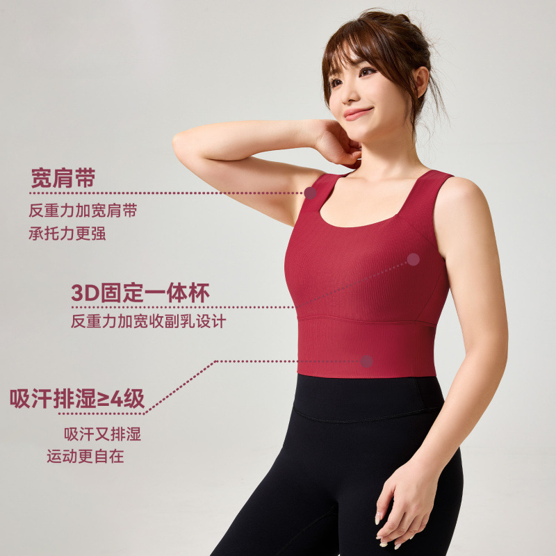 ropa interior deportiva de tamaño grande chaleco deportivo femenino antichoque de alta elasticidad plástico gran pecho ropa de yoga mm grasa sujetador de fitness conjunto
