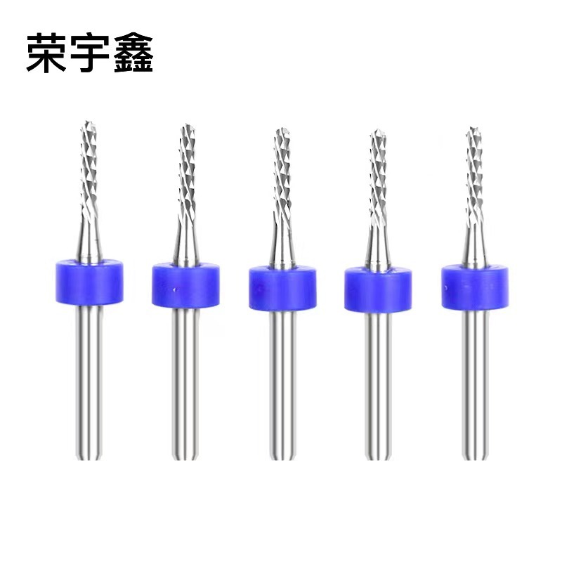 PCB铣刀雕刻钨钢合金锣刀雕刻机铣刀1.0,1.5,2.0,2.5,3.0,3.175