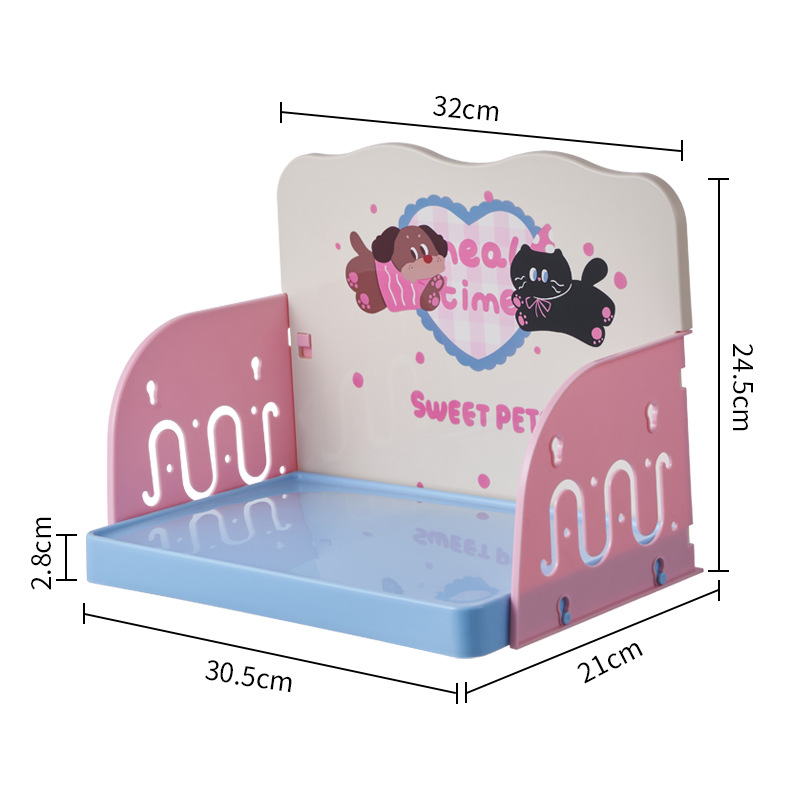 Plato de comedor para mascotas, mesa de comedor para gatos, mesa de comedor para perros pequeños y medianos, estante ajustable para mascotas, artículos para mascotas