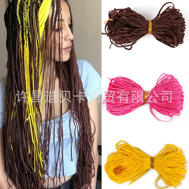 Europa y los Estados Unidos transfronterizos delgados trenzas de tres hebras zizi recto zizi rollo trenzas crochet caja trenzas ganchillo peluca