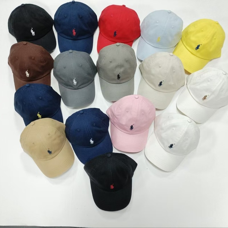 QRコードで購入可能 RL ラフハット 男女兼用 ベースボールキャップ 馬の刺繍入り グレー 大きなつば ソフトトップ ポロキャップ|undefined