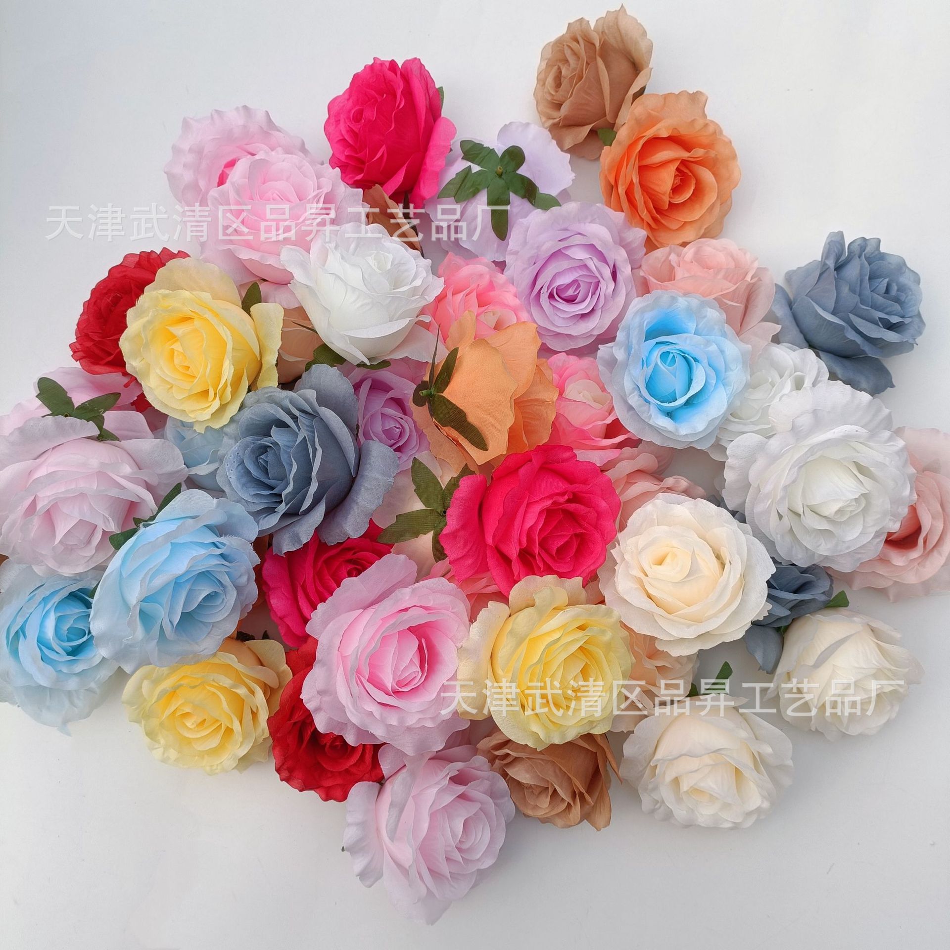 Simulated Anna Rose Flower Head, Artificial Flower with a Diameter of 10cm, Fake Flower Decoration Accessories, Photography Props, Foreign Trade Wholesale