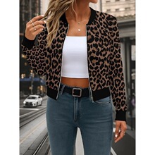 R 49527 Leopard Print Commuter Casual Cardigan ���ƿ�������