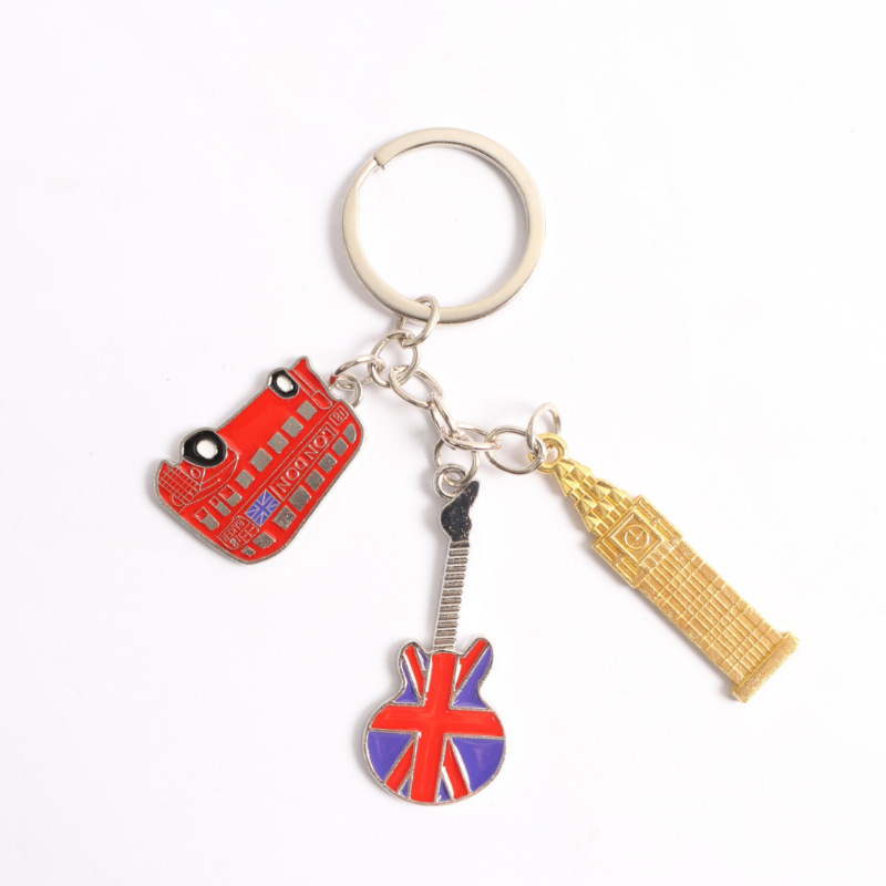 工場直販 1.0inch キーホルダー イギリス 1ポンド キーホルダー ビッグベン キーホルダー|undefined