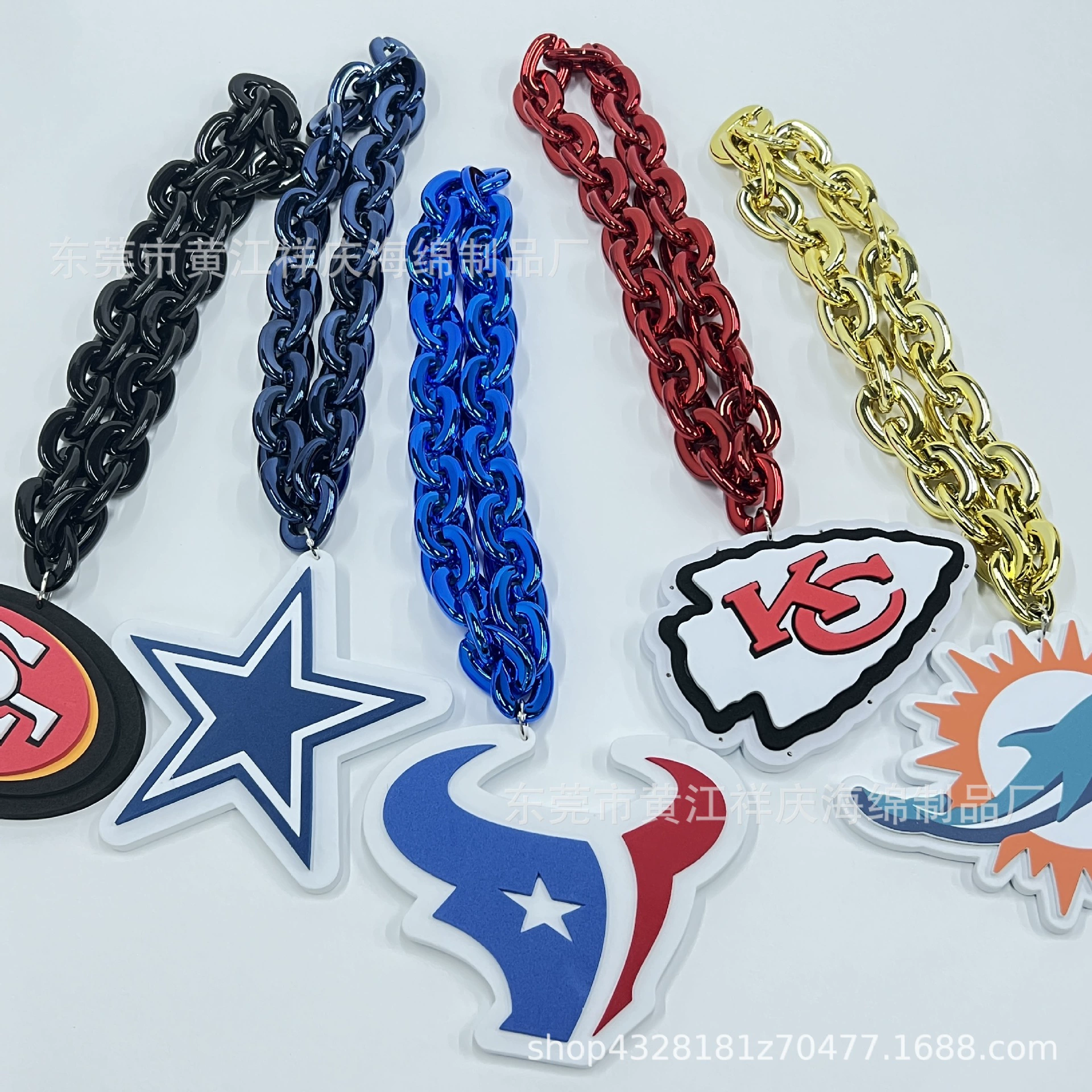 NFL иностранная команда ожерелье многослойный композитный трехмерный Значок команды соревнование команда 3D команда логотип кулон DIY дизайн Графический