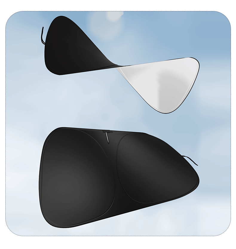 Car Front Windshield Sunshade Laser Sunshade Titanium Silver Heat Insulation Sunshade Car Sunshade Umbrella