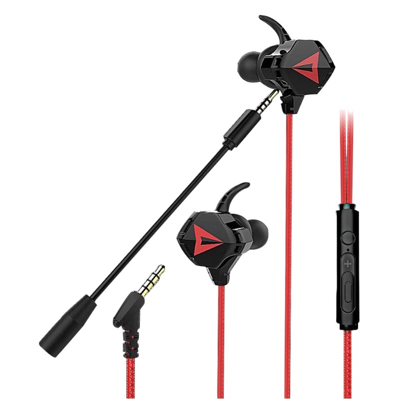 Auriculares para videojuegos con micrófono, auriculares internos con cable para teléfonos móviles y computadoras, auriculares con cable transfronterizos para juegos.