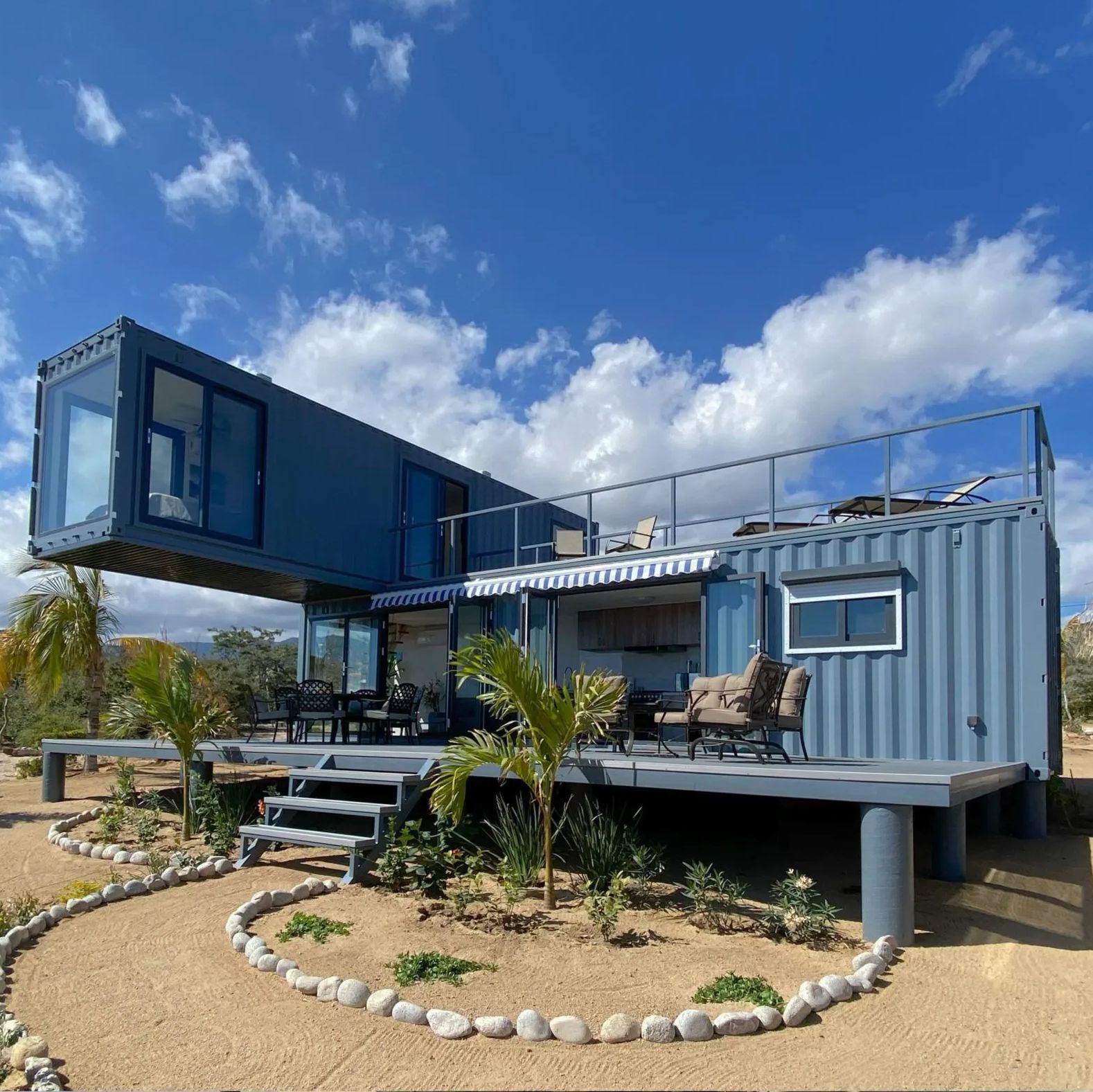 Contenedor de oficina Sala móvil simple montaje B & B desmontable rápido LCL habitación móvil color contenedor de habitación de acero