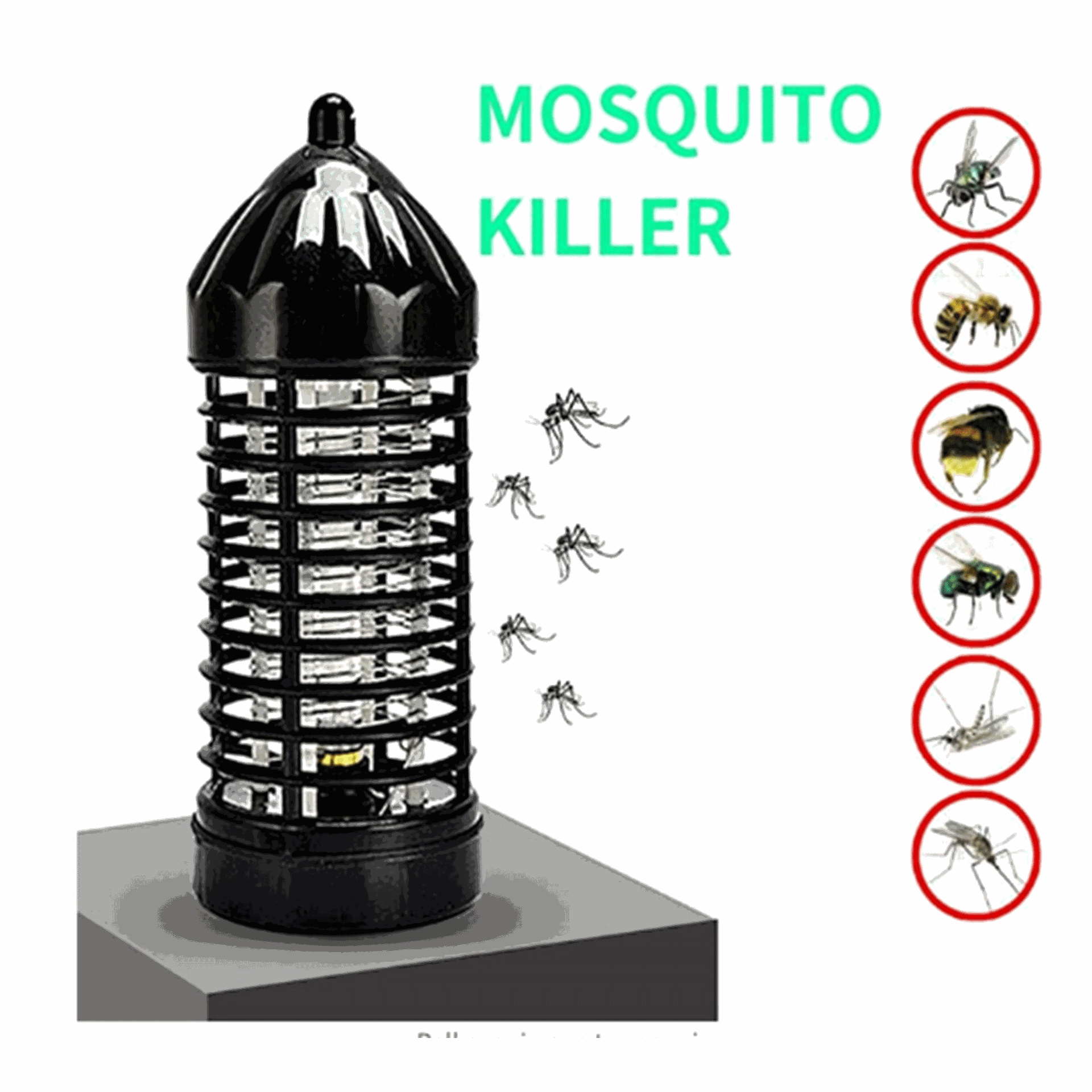 Lámpara del asesino del mosquito fotocatalizador trampa del dormitorio mudo lámpara del asesino del insecto trampa del mosquito del hogar fábrica al por mayor lámpara del repelente del mosquito del choque eléctrico