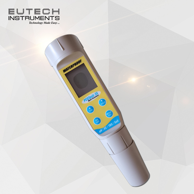 Eutech/优特防水PCSTestr35 pH/电导/TDS/盐度/温度测试笔带ATC