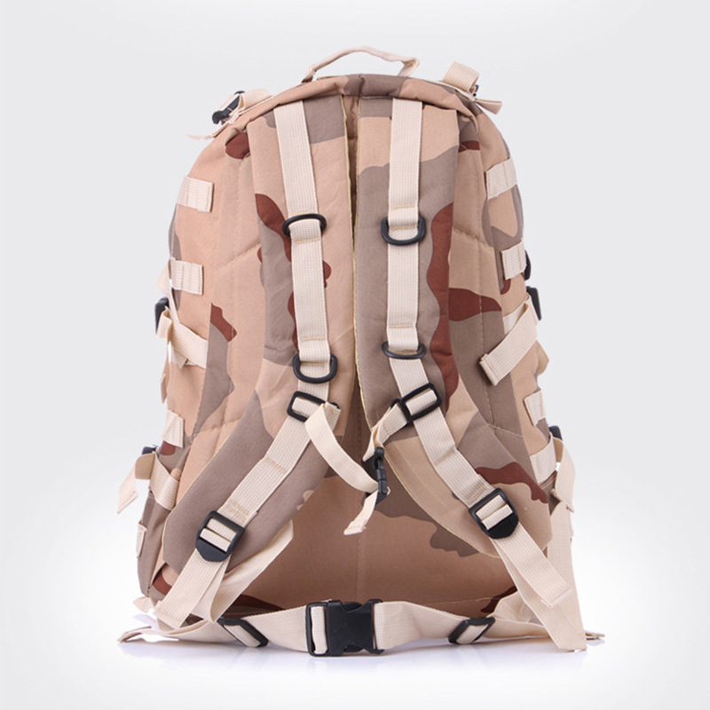 Bolsa de pollo de tres niveles combate campo de batalla selva montañismo mochila de viaje camuflaje 3D mochila táctica bolsa de ataque