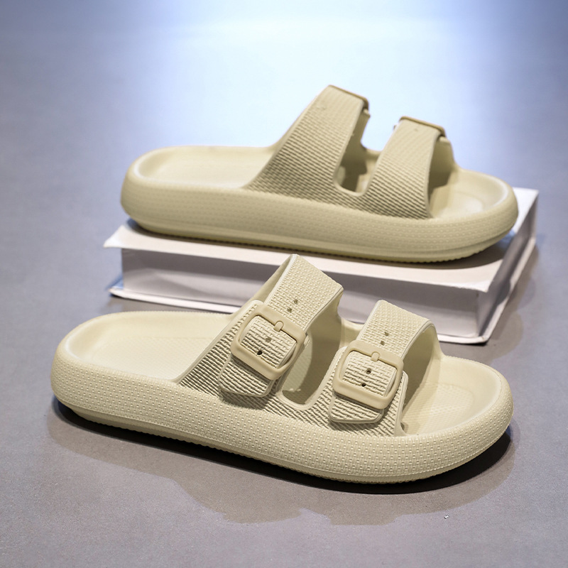 Zapatillas de hombre verano nuevo par zapatos Birkenstock deportes al aire libre moda todo fósforo playa interior zapatillas de dos barras mujeres