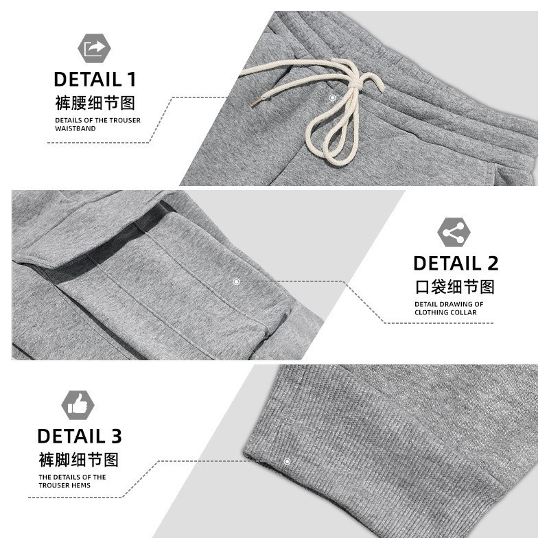 Transfronterizo otoño-invierno pesado americano pantalones de trabajo hombres transfronterizos de lana de bolsillo de bolsillo de bolsas deportivas casuales piernas pantalones de pila