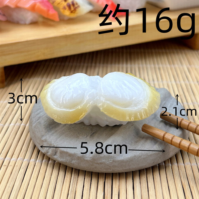 Simulación sushi modelo de juguete para niños japonés comida grande adornos tiro Decoración Accesorios salmón cocina rebanada