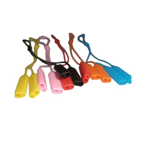 Double-hole silicone round-head glasses rope sports glasses fixed spun-off strap rope children's adult mirror spun-off
