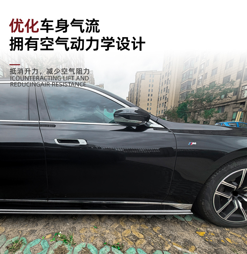 Suitable for Bmw 7 Series Bmw I7 G70 G73 m Sport 2023+ Side Skirt Spoiler Exterior Modification