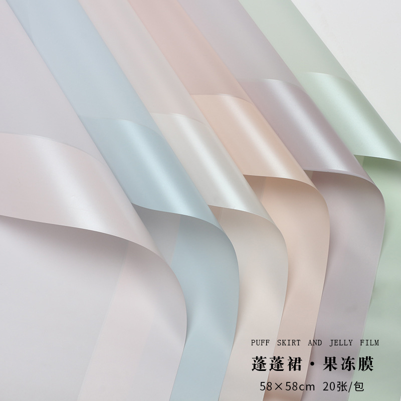 Huaxi comercio exterior al por mayor, marcos de película de gel de goma de arroz impermeable, florista, papel de envoltura de flores al por mayor