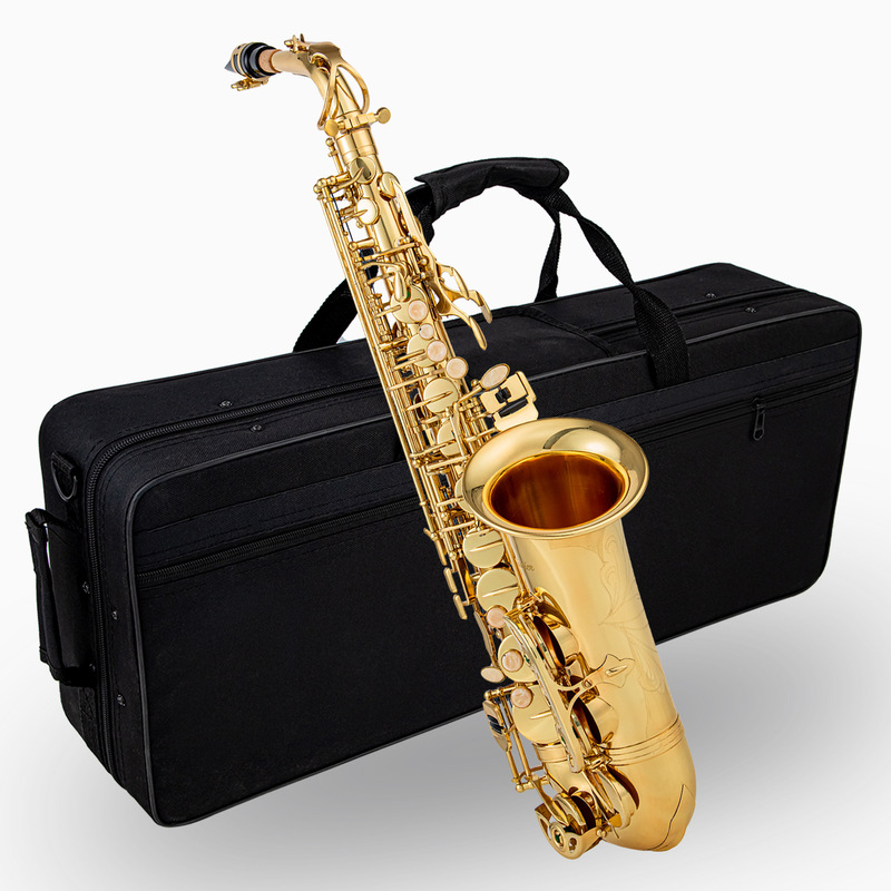 Cross-border Hot Electrophoresis Gold-drop E-tone alto saxophone instrument Beginner Adult Test Saxophone