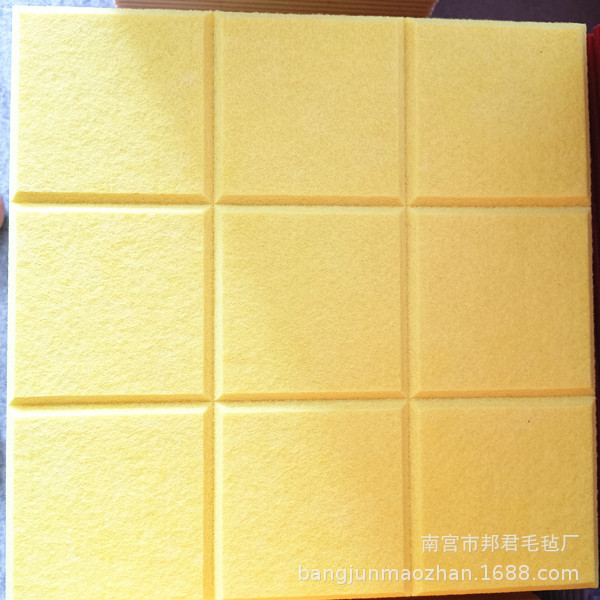 9mm grueso fieltro etiqueta de la pared nueve rejilla tablero de mensajes de Kindergarten trabaja tablero de exhibición de color DIY foto de la pared de fondo