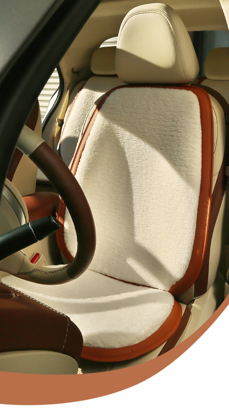 Car Seat Cushion Winter Cashmere High-End Car Warm Plush Full Car Seat Cover Front and Rear Car Seat Cushion
