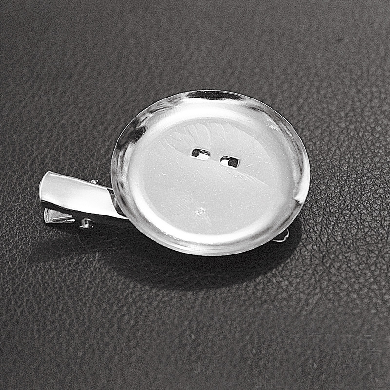 3.5 CM round brooch double -use with duckbill clothing hair…