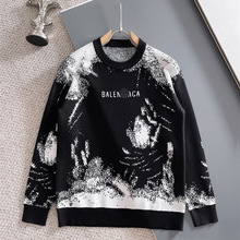 【专柜同款】毛衣男秋冬2025新款圆领毛绒衣保暖针织衫大牌旗舰店