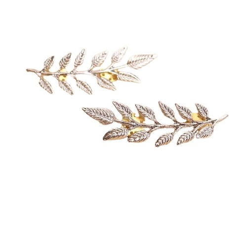 Popular gold and silver leaf jewelry for men and women, brooches, pins, shirts, sweaters, collar pins, collar buttons, retail and wholesale