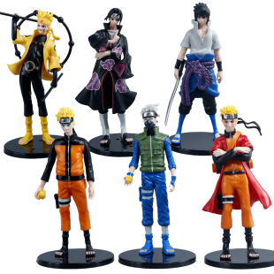 Large Real-Life Naruto Figure Sasuke Uchiha Itachi Six Paths Naruto Kakashi Model Ornaments