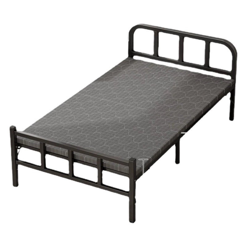 Односпальная кровать для офиса, аренда комнаты для сна, 1.2m жестких досок, железная рама, многофункциональная кровать на ночь, складная кровать