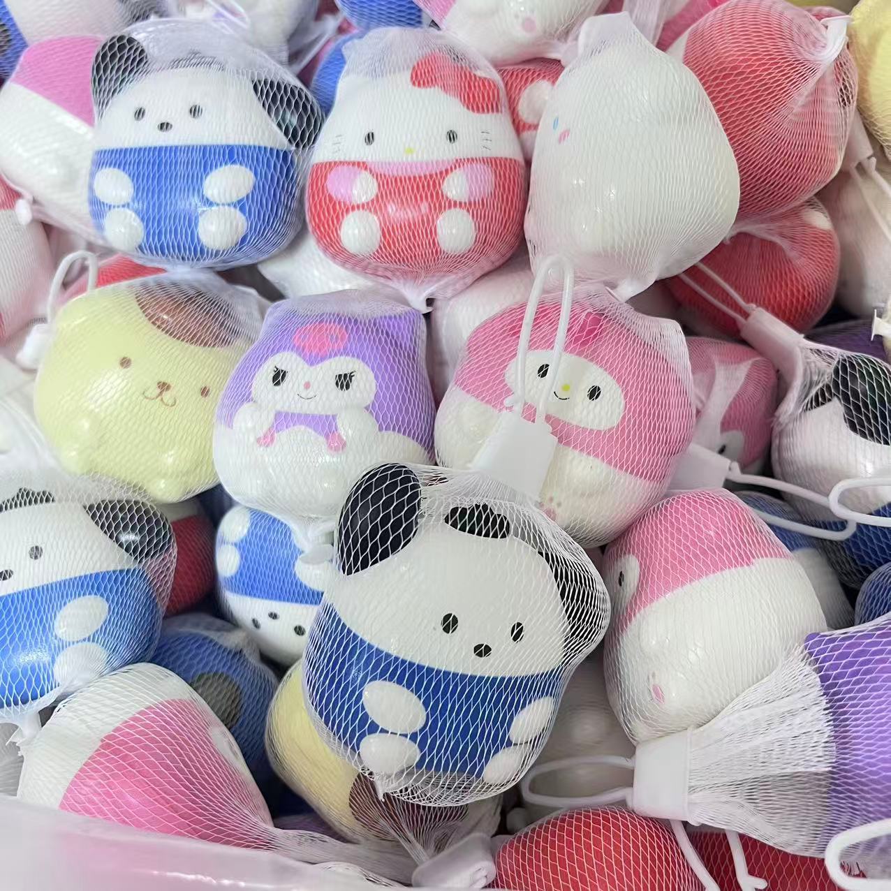 Caricatura esponja pie estrella rebote lento pellizco pellizco desempaquetar artefactos encantadores muñecas pu adornos extraños