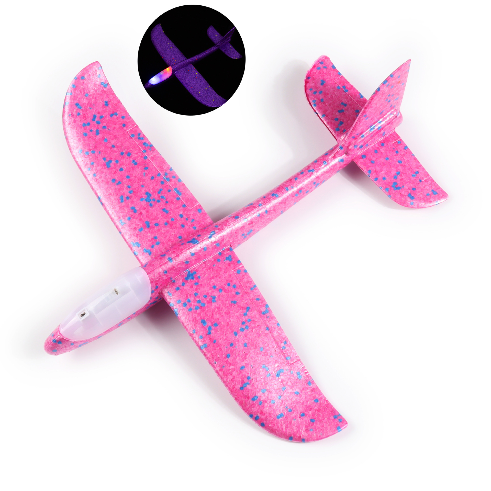 헤드라이트 48cm 손 던지기 항공기 (로즈 레드)