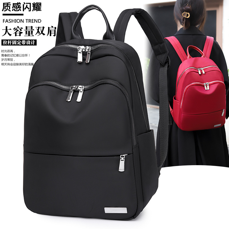 Comercio exterior al por mayor 2024 verano ocio Oxford mochila para mujer moda todo fósforo computadora de gran capacidad mochila de viaje