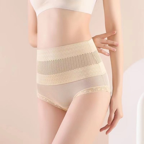 Summer Thin Mid-waist Tummy Control Plus Size Underwear Women's Strong Waist Corset Postpartum Butt Lift Shaping Shaping Pants Women's Underwear