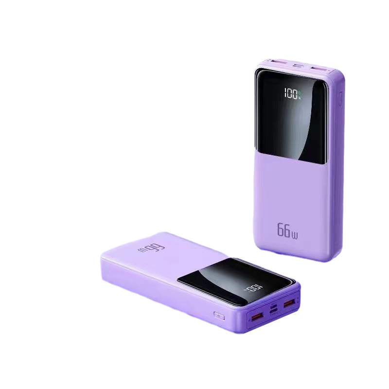 Fuente de alimentación móvil de gran capacidad al aire libre multicolor portátil y pequeño tesoro de carga digital con cuatro líneas de carga 120W