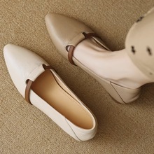 3cm~��ʽ��Ƥ�͸�СƤЬŮ2025�¿����^ƴɫ�ȸ���Ьһ�_������Ь