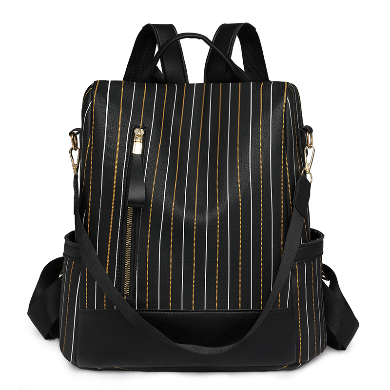 Bolsos para mujer 2024 nueva moda en contraste color para mujer mochila antirrobo para desplazamientos urbanos mochila de viaje de doble uso al por mayor