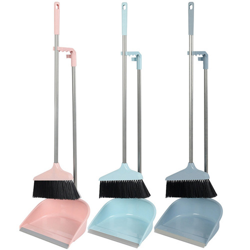 Household broom and dustpan set home cleaning tools broom and dustpan combo plastic broom dustpan living room supplies