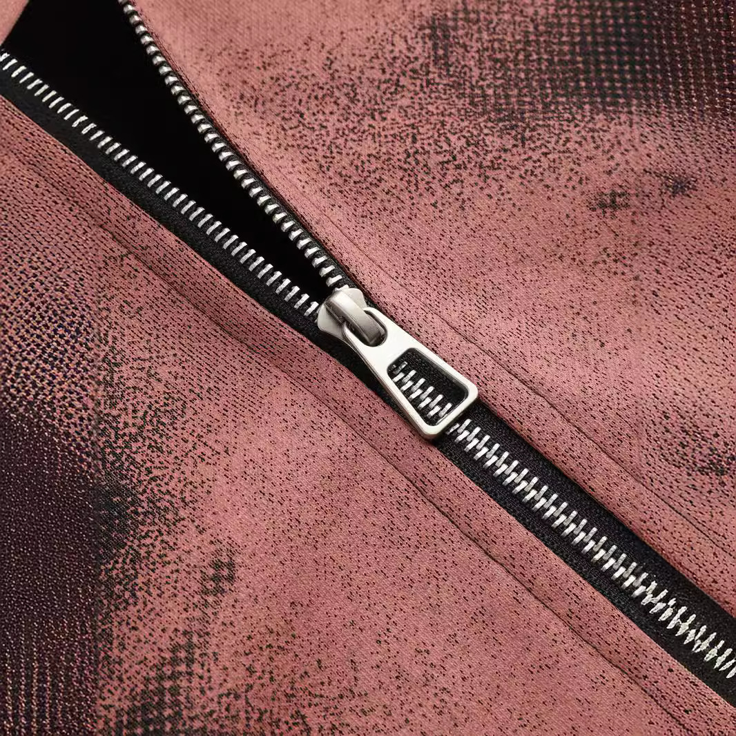 Ανδρικά Ρούχα με Ζακέτα και Φούτερ με Κούκλα, Σχέδιο Street Hip Hop, Χαλαρό Φερμουάρ_voghion.com