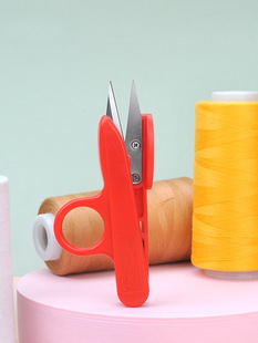 Finger spring yarn scissors U-shaped thread scissors small scissors cross stitch embroidery hand tools garment factory tailor