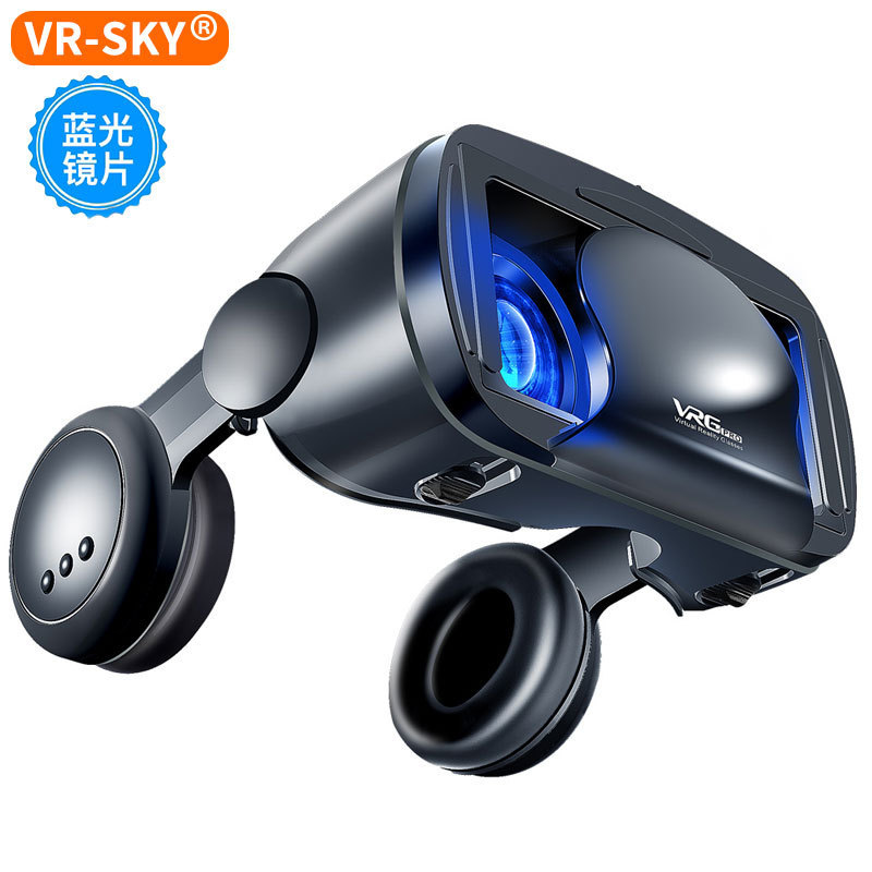 国境を越えた精選VR gpro VR眼鏡ブルーレイ保護眼新型大型イヤホン携帯電話仮想現実ヘルメット3d VR|undefined