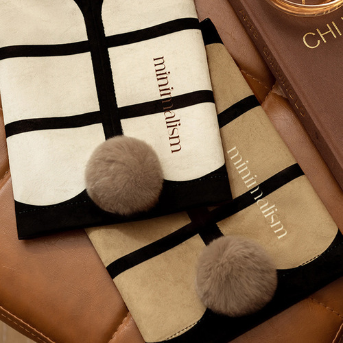 High-end Paper Towel Holder Striped Storage Home Living Room Bedroom Car Paper Towel Cover Storage Box Dining Table Paper Towel Bag